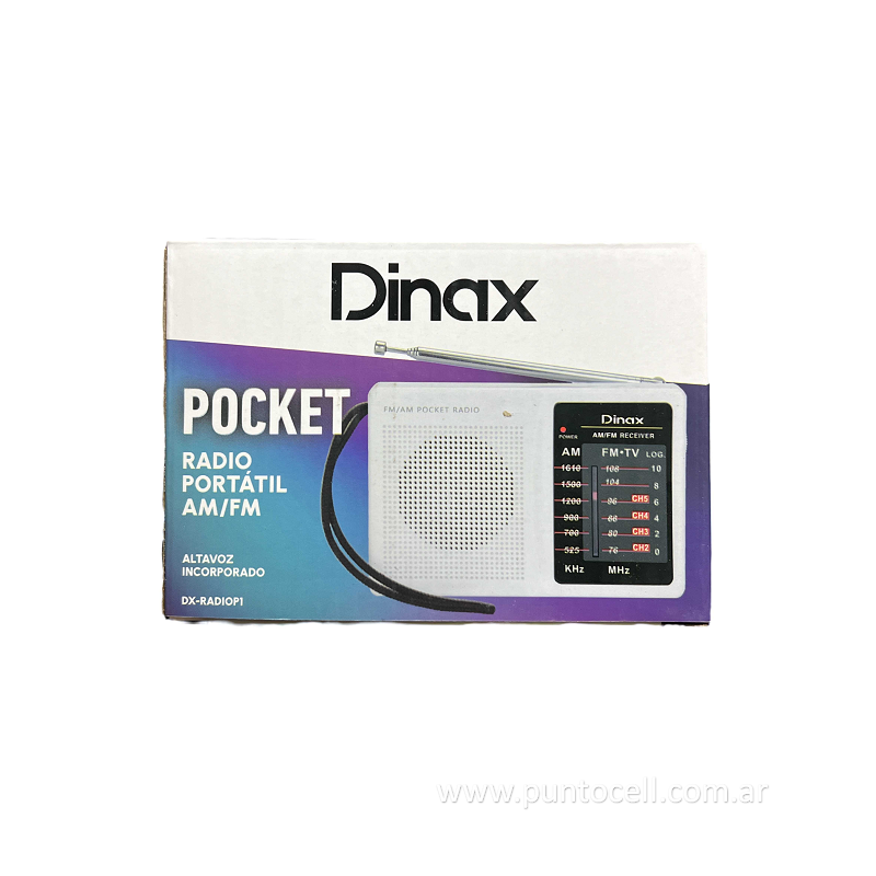 RADIO AM/FM DINAX POCKET DX-RADIOP1