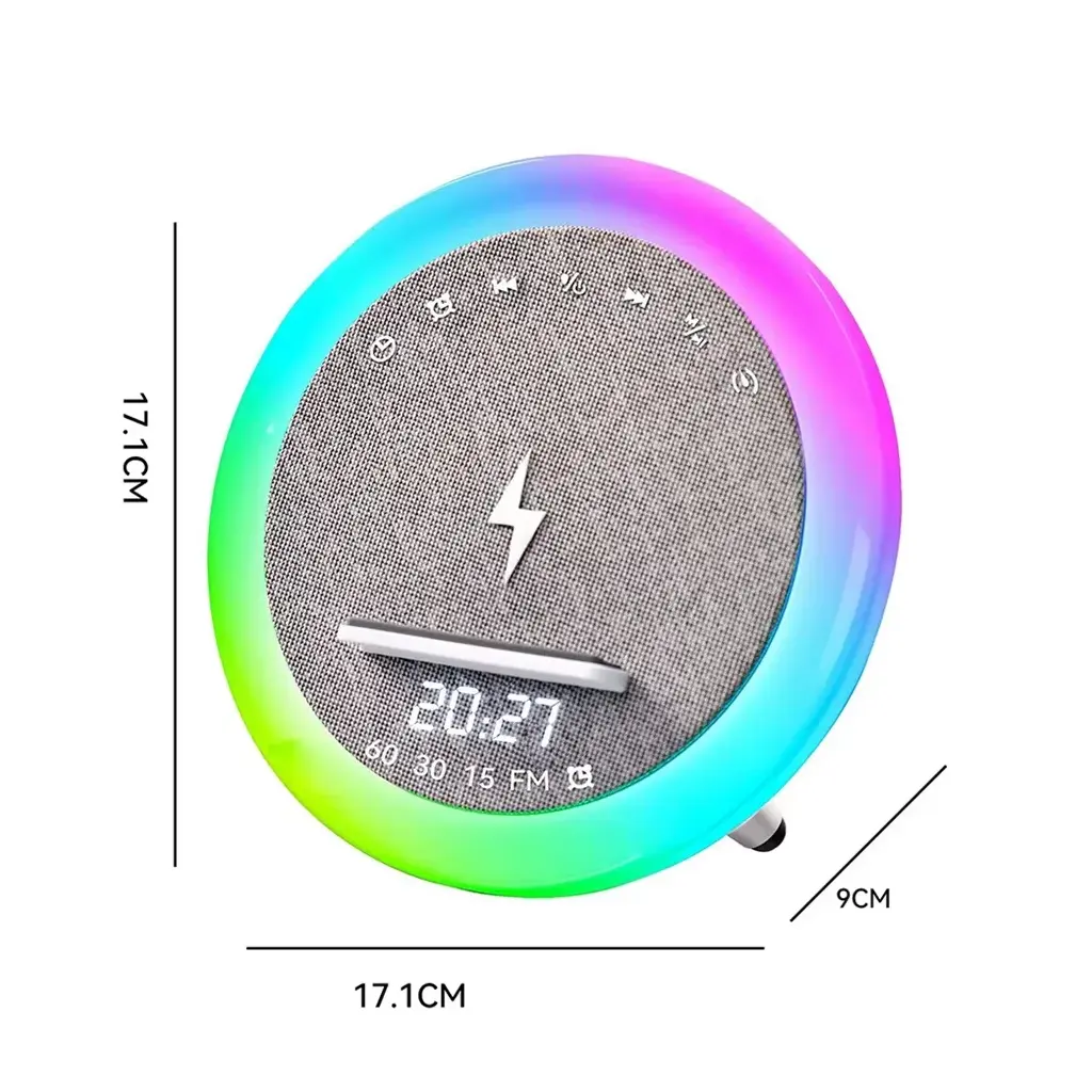 PARLANTE PORTATIL BLUETOOTH CARGA QI + RELOJ (A912) (2).webp