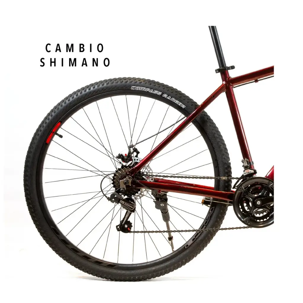 Bici Mtb Glock Aluminio R29 MINT Negro y Rojo - 5.webp