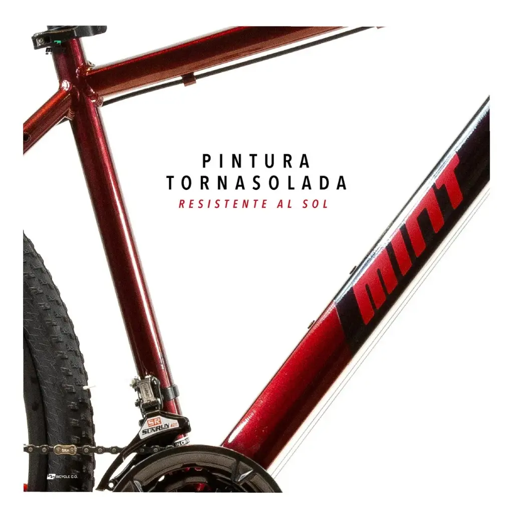 Bici Mtb Glock Aluminio R29 MINT Negro y Rojo - 6.webp