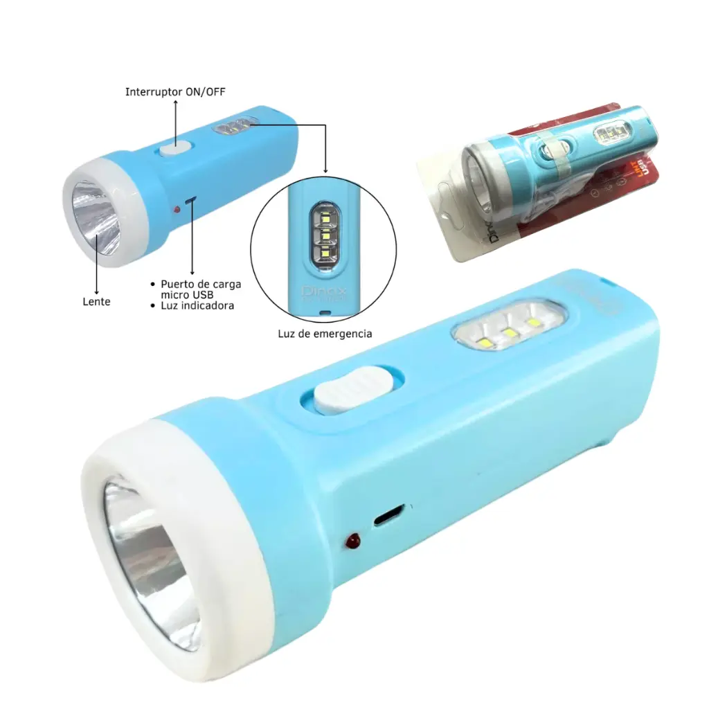 LINTERNA DINAX USB RECARGABLE (DX-1LIN200) - 2.webp