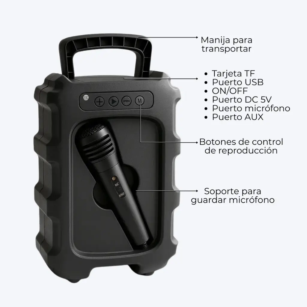 PARLANTE PORTATIL BLUETOOTH DINAX 6.5 (DX4PAR602) - 3.webp