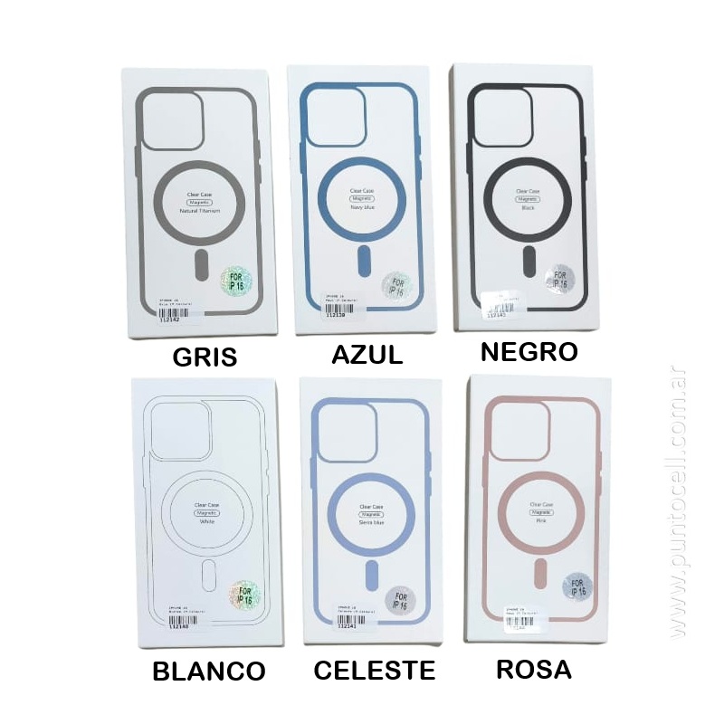 FUNDA COLOUR MAGSAFE TRANSPARENTE IPHONE 11