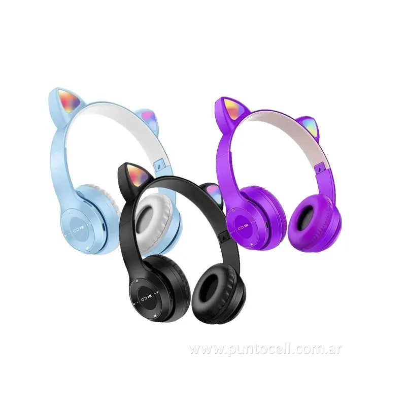 AURICULAR VINCHA BLUETOOTH DINAX OREJAS DE GATO (P47)