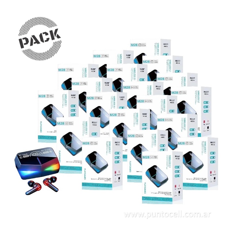 PACK x 25 - AURICULARES BLUETOOTH M28