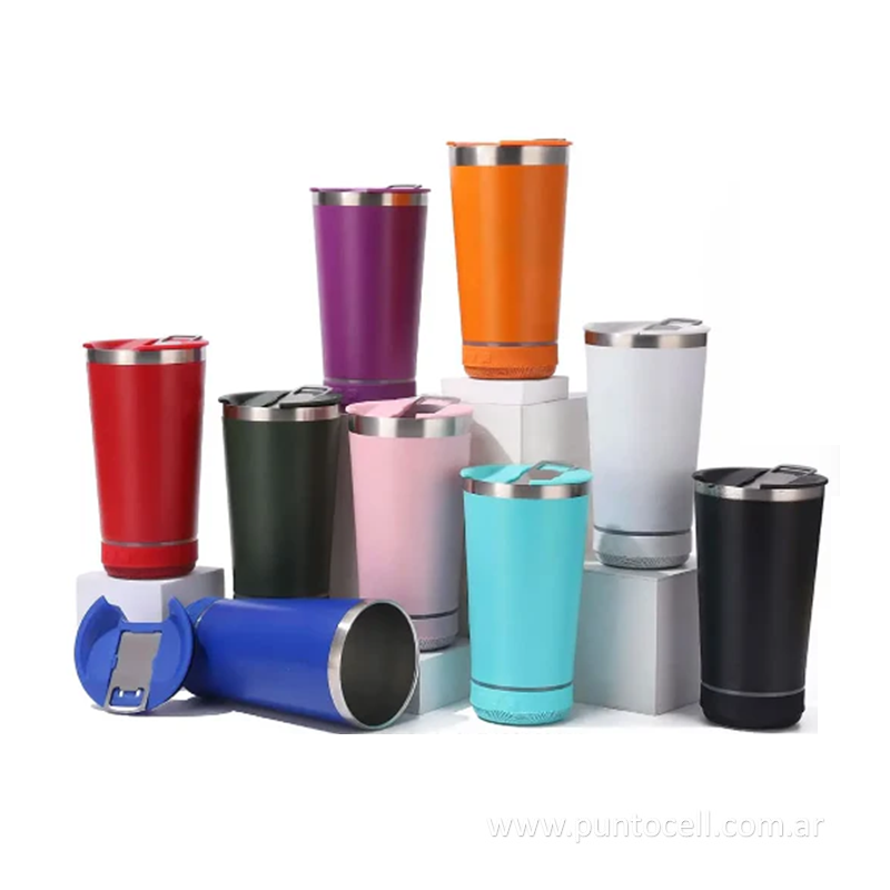 VASO TERMICO MUSIC DEEP CUP ACERO INOX - 473ML C/ PARLANTE