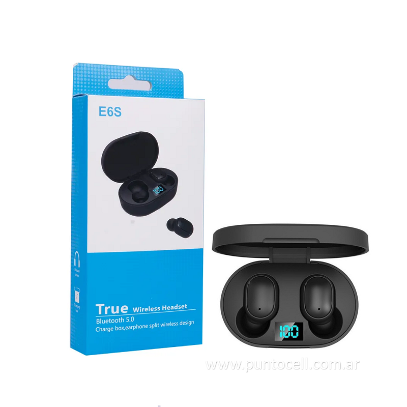 PACK x 20 - AURICULARES  BLUETOOT E6S MIPODS