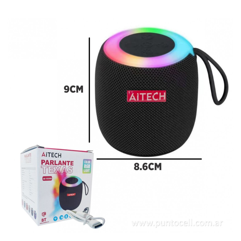 PARLANTE PORTATIL BLUETOOTH AITECH TEXAS - 5W (AI 8350)