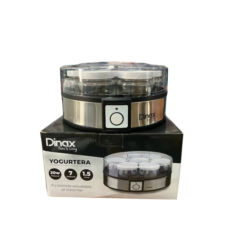 YOGURTERA ELECTRICA DINAX 1.5L • 7 FRASCOS (DX-YOG20W)