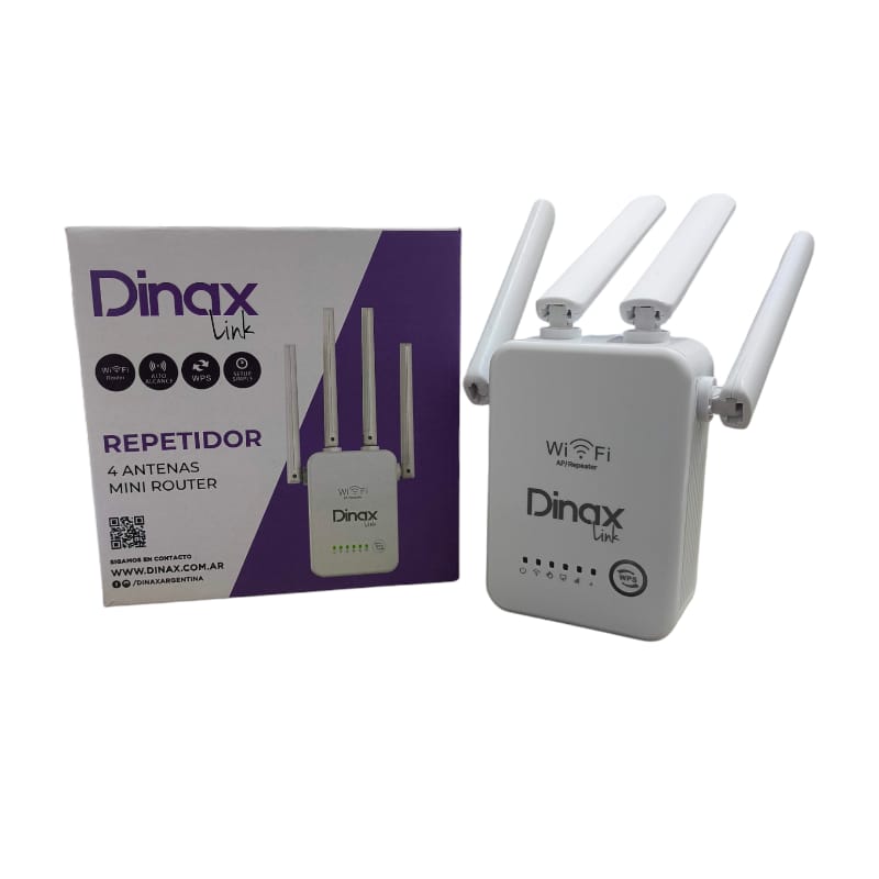 EXTENSOR WIFI DINAX 4 ANTENAS (REP-RP4200A)