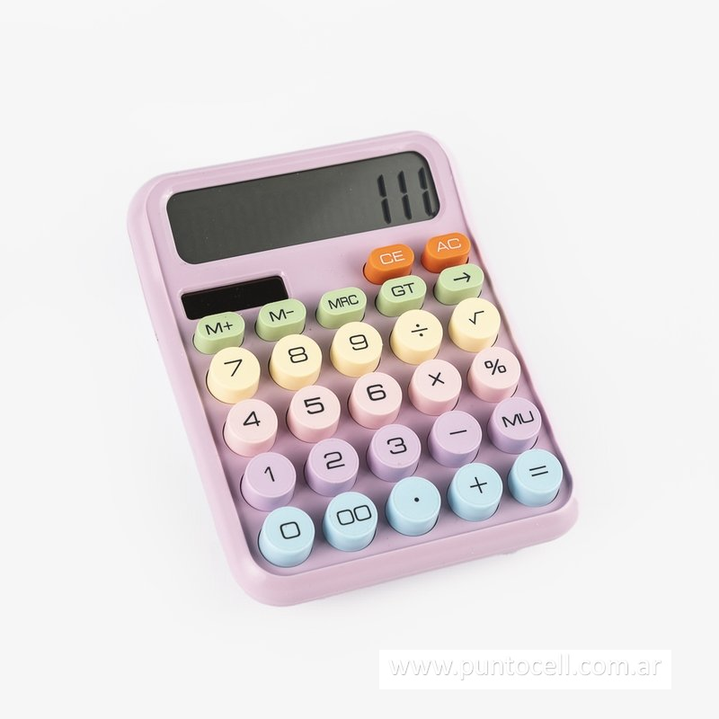 CALCULADORA DE ESCRITORIO MULTICOLOR DEXINbst (DX-818)