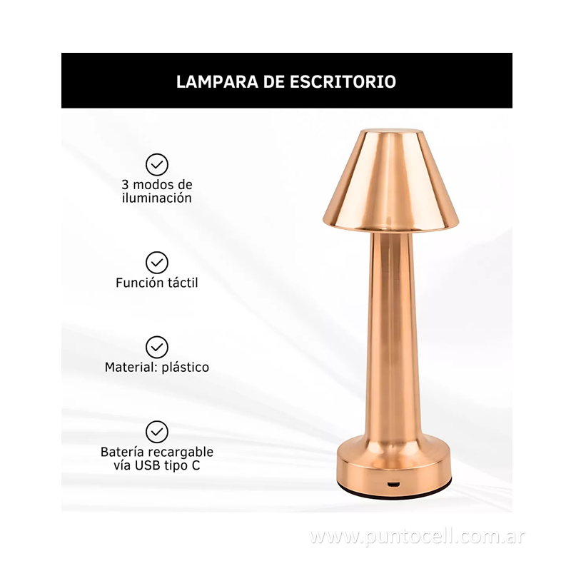 LAMPARA LED ESCRITORIO DINAX TOUCH (PC-8231)