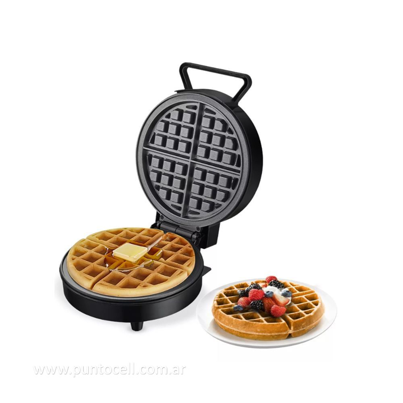WAFFLERA ELECTRICA DINAX • 700W REDONDA (SANSM700SB04)