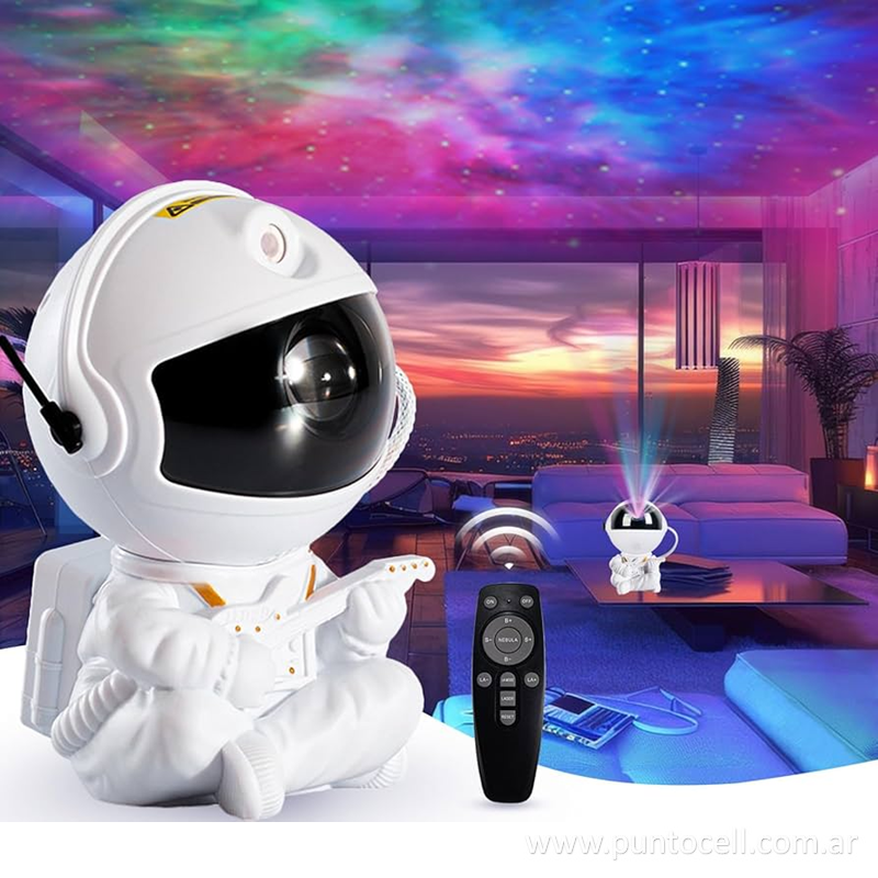 ASTRONAUTA PROYECTOR DE ESTRELLAS • 13cm Diseño Guitarra (TW059)