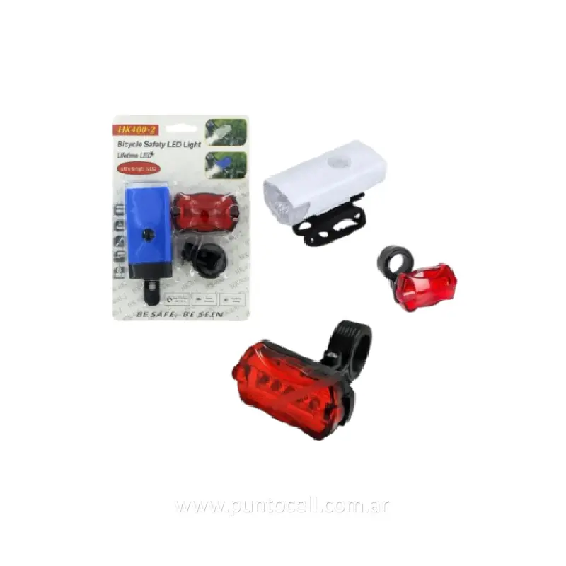 KIT DE LUCES LED PARA BICICLETA (HK400-2)