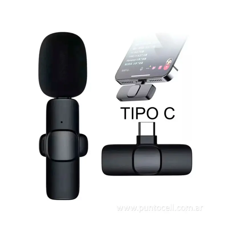 MICROFONO CORBATERO K9 INALÁMBRICO TIPO C