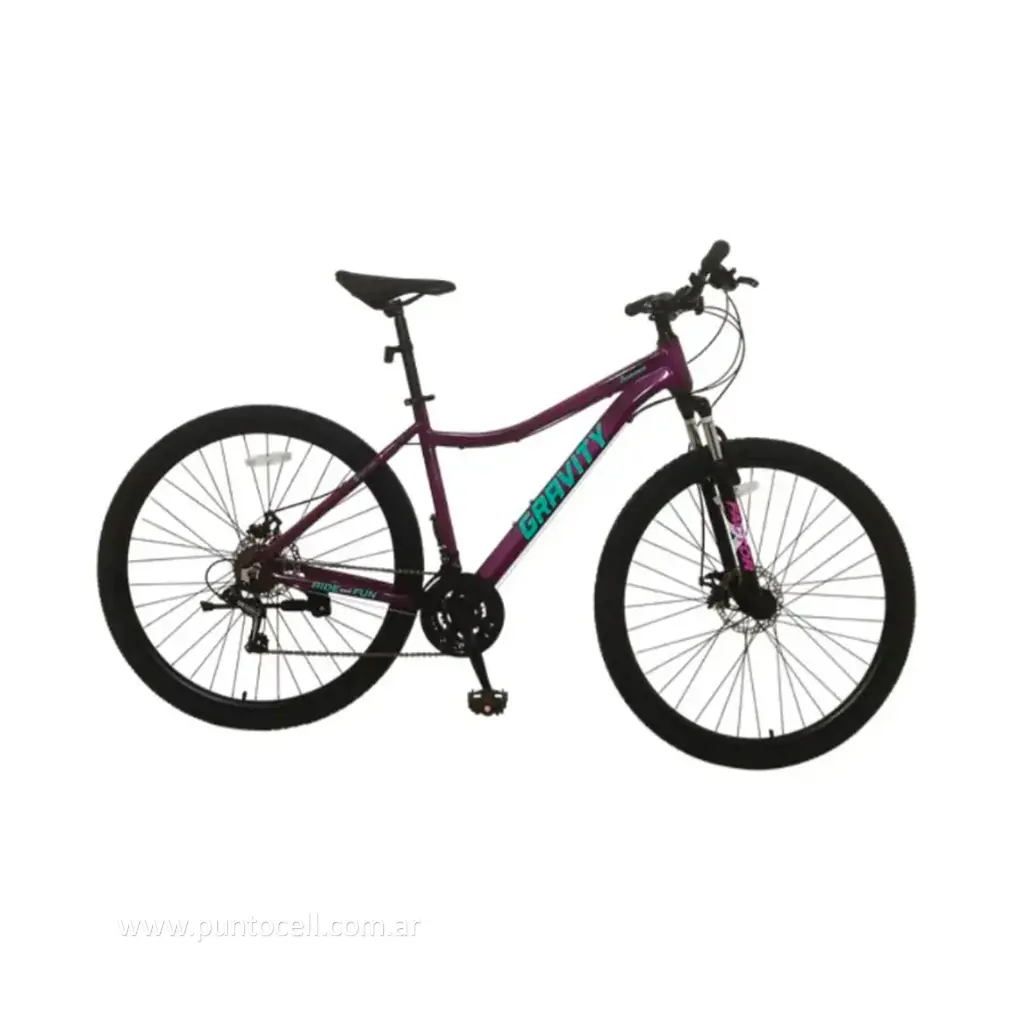 BICICLETA GRAVITY DABOMB MTB R29 ALUMINIO • Violeta