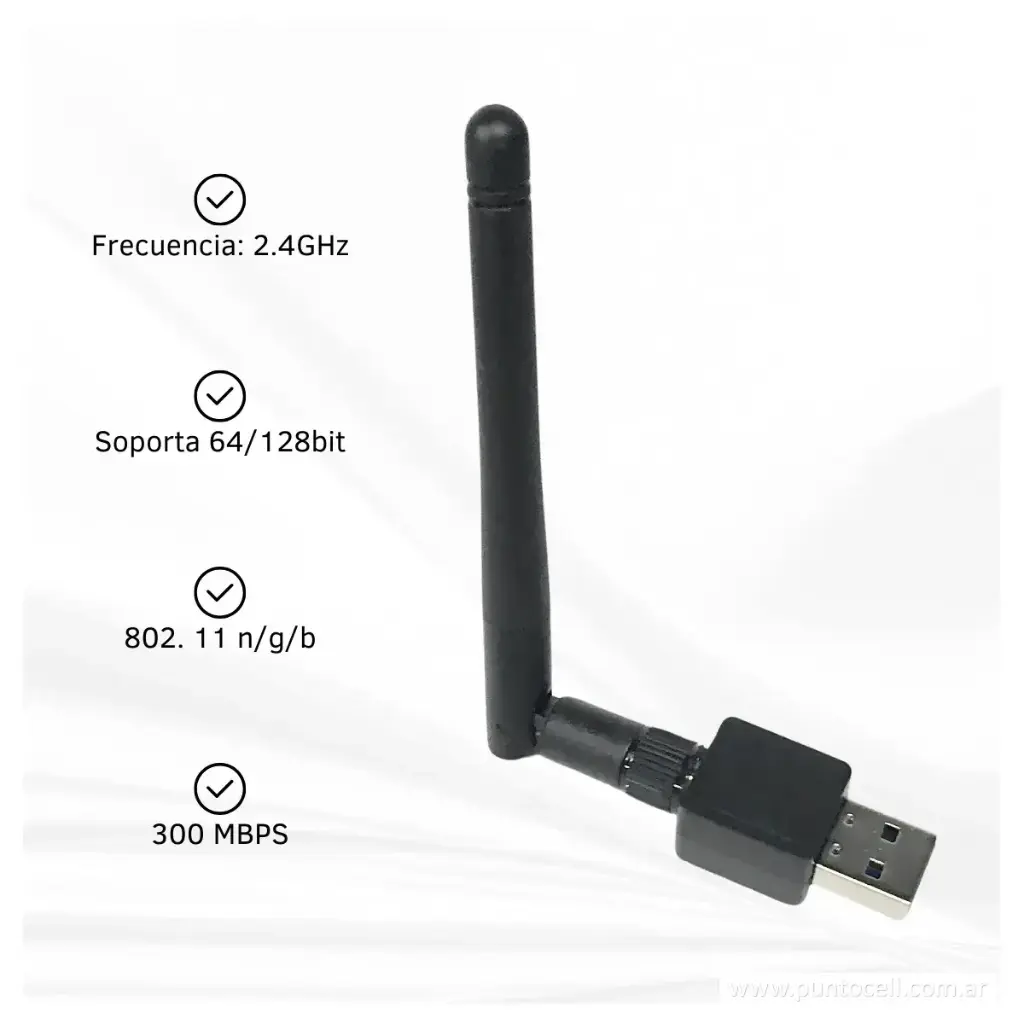 ADAPTADOR WI-FI ANTENA USB DINAX 300Mbps (DX-ANWIFI03)