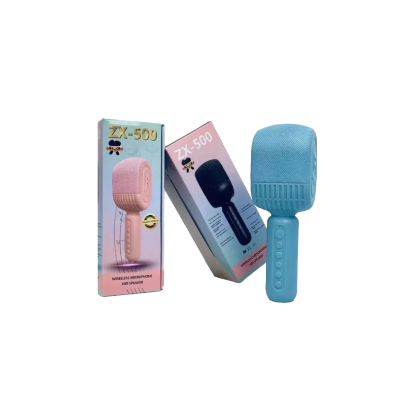 PARLANTE PORTATIL BLUETOOTH MICROFONO KARAOKE ZX-500