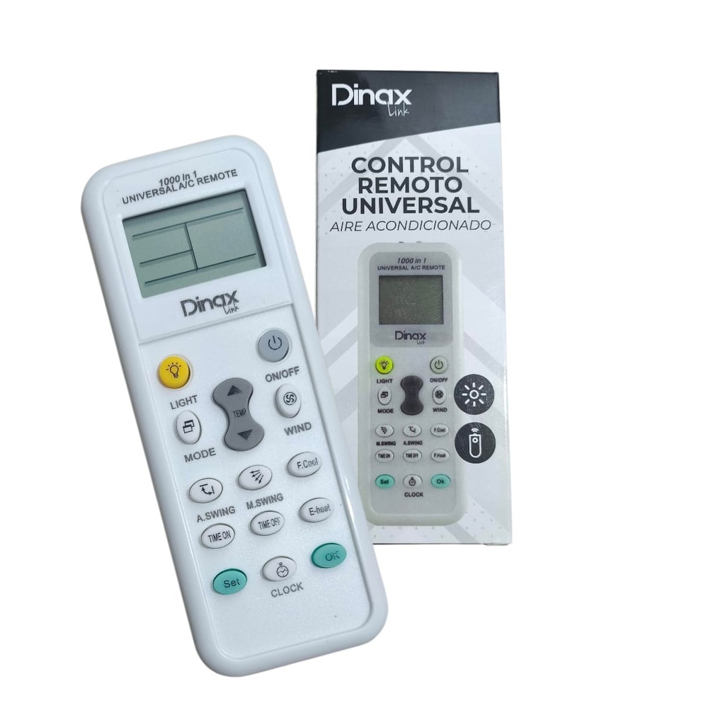 CONTROL REMOTO AIRE ACONDICIONADO UNIVERSAL DINAX (DX-CONTRAC)