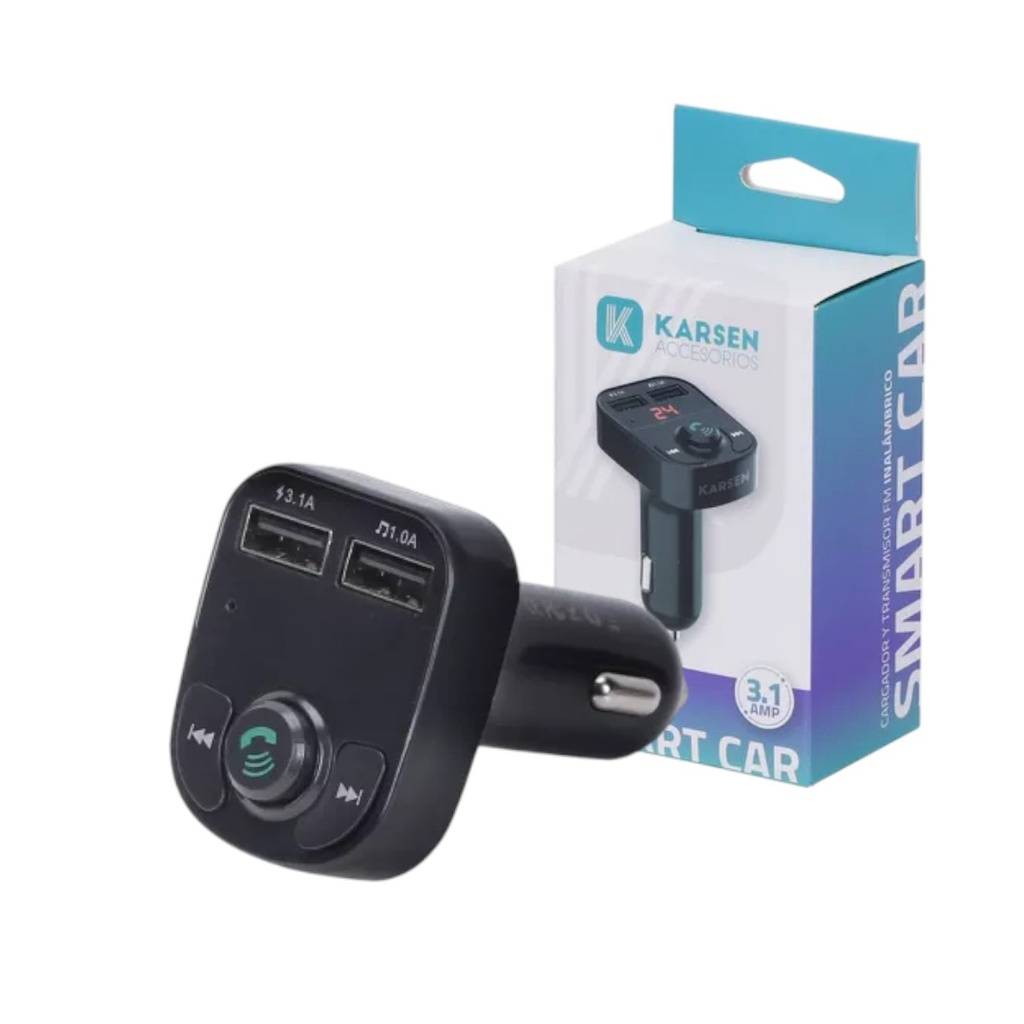 TRANSMISOR FM P/ AUTO KARSEN SMART CAR