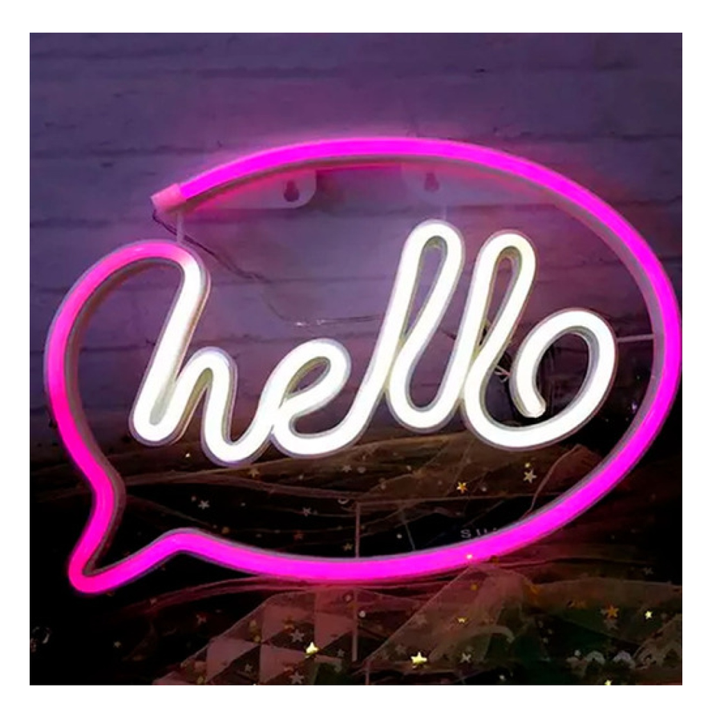 LUZ LED NEON DECORACION • HELLO (2021004)