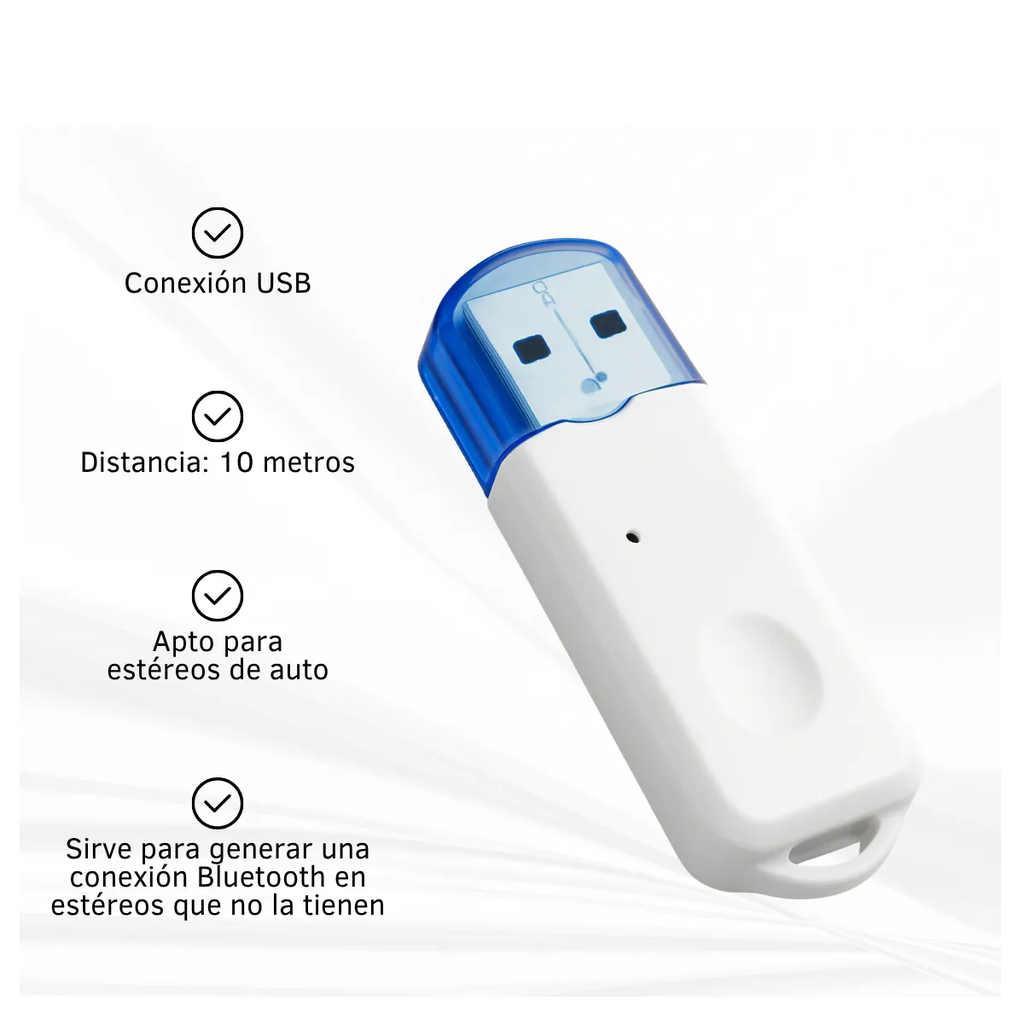 RECEPTOR INALAMBRICO BLUETOOTH DINAX USB (REBLUE01)
