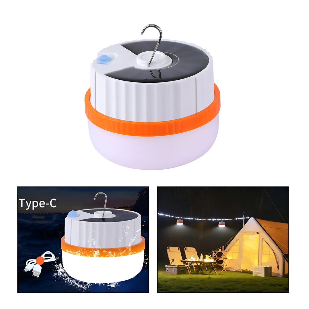 LAMPARA LED SOLAR / RECARGABLE • 30 LUCES (SJ-04)