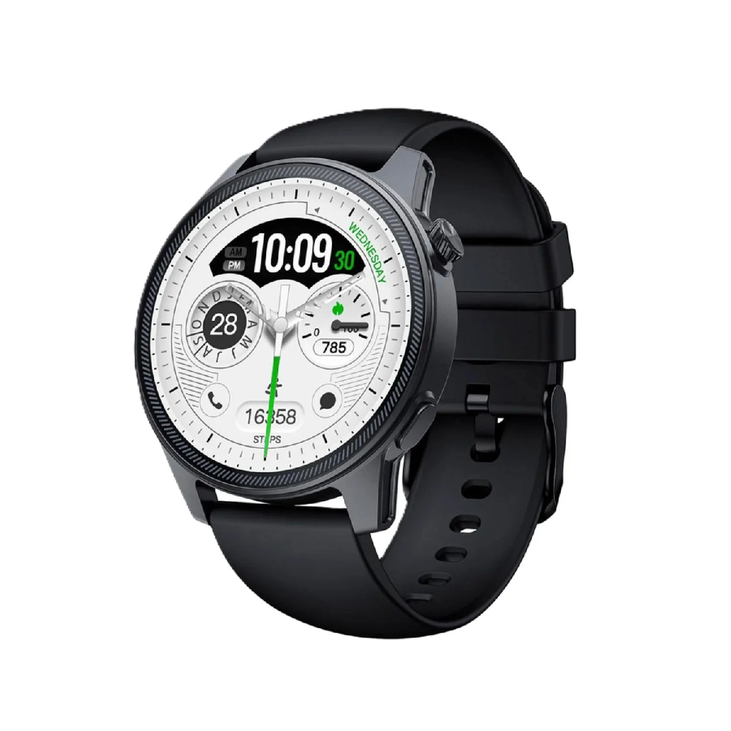SMARTWATCH NETMAK ENERGY •  1.43" (Redondo) MALLA SILICONA Color NEGRO
