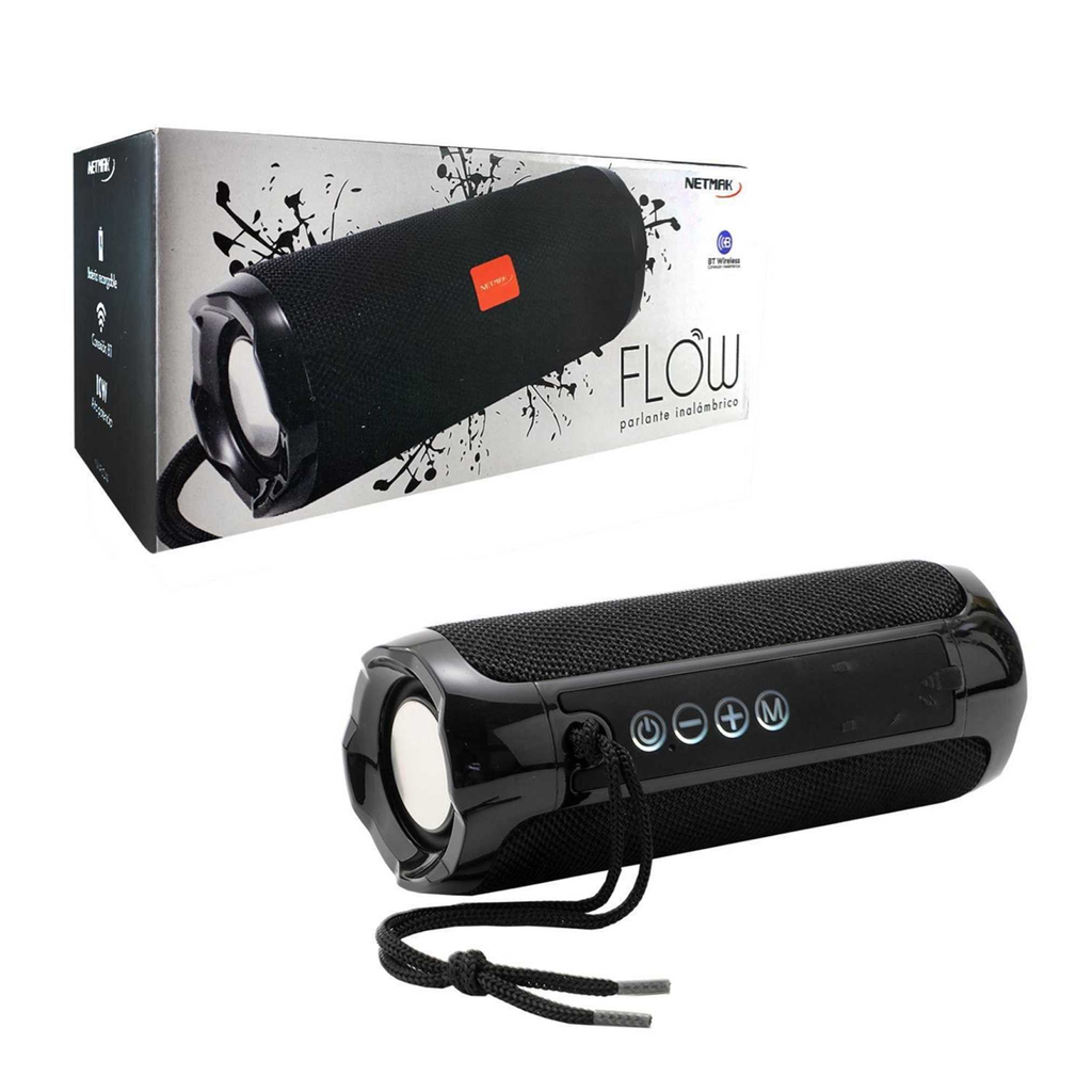PARLANTE PORTATIL BLUETOOTH NETMAK FLOW • 10W (NM-FLOW)