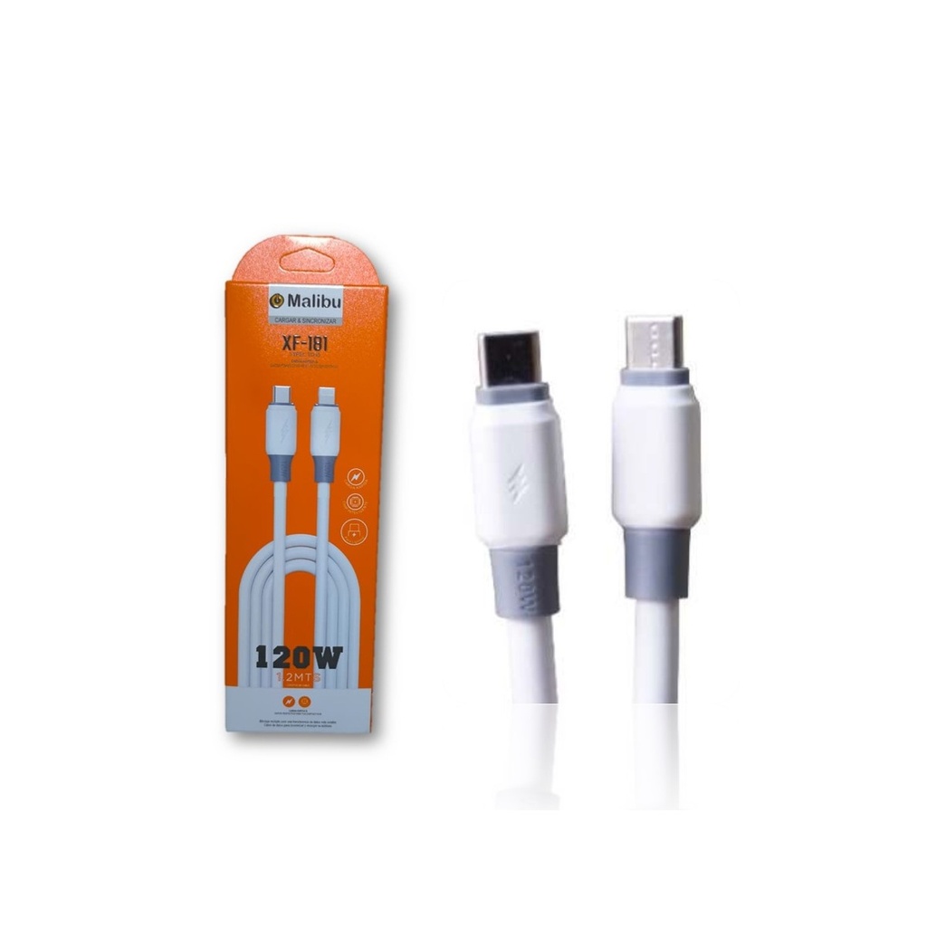 CABLE USB MALIBU TIPO-C a TIPO-C 65W (XF-181CC)