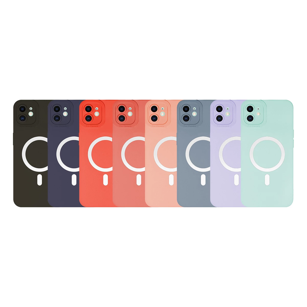 FUNDA MAGSAFE SILICONE LIQUID SAMSUNG A16 • Color GRIS