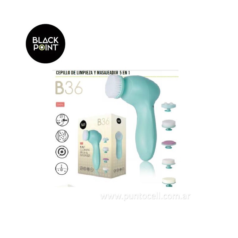 COSMETICA PERSONAL MASAJEADOR 5en1 BLACKPOINT B37