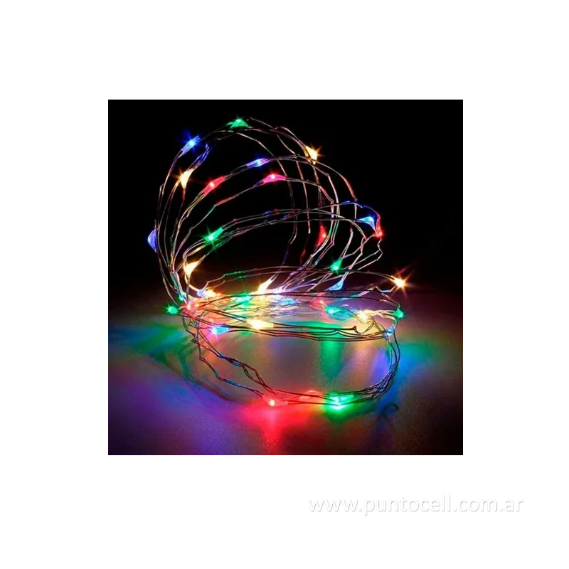 GUIRNALDA ALAMBRE DE LUCES LED MULTICOLOR