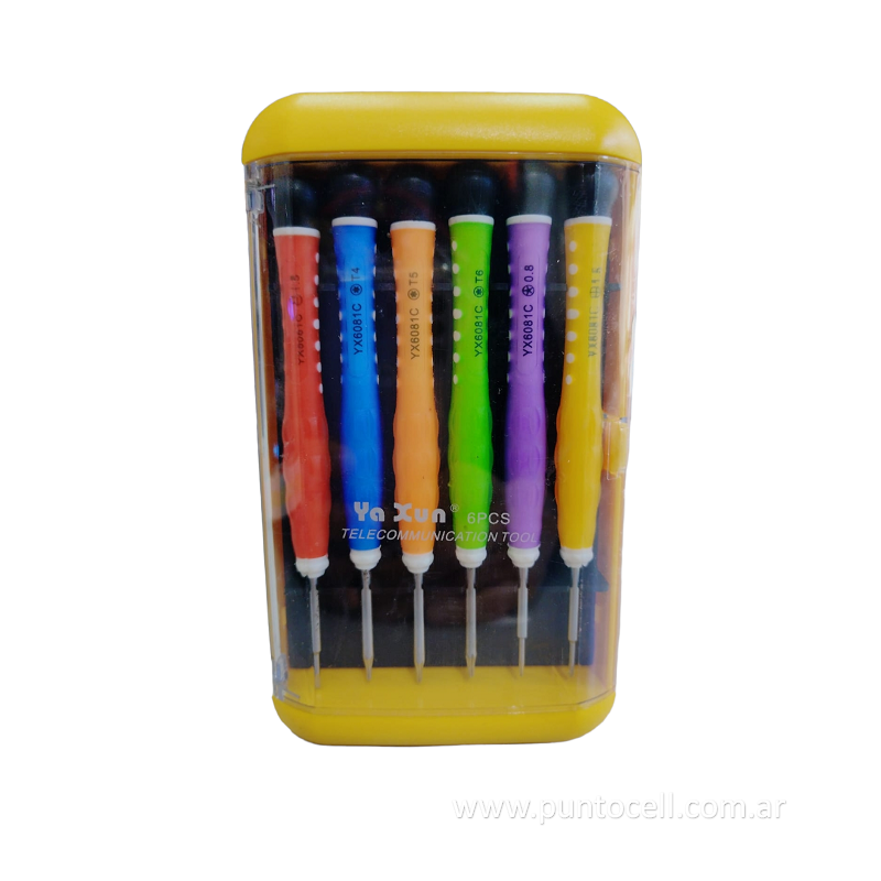 SET DESTORNILLADORES YAXUN YX-6081C