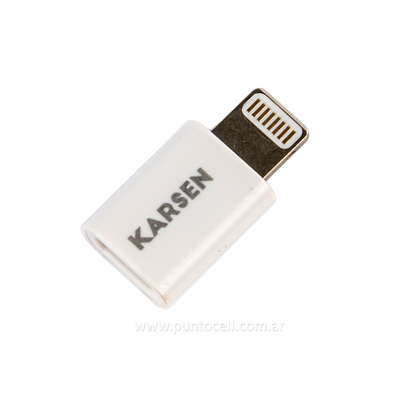 ADAPTADOR KARSEN MICRO USB A LIGHTNING