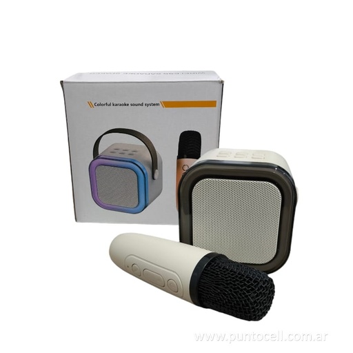 [105235] PARLANTE PORTATIL BLUETOOTH K12 • 1 MICROFONO KARAOKE (AD618)