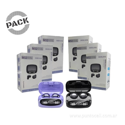 [105270] PACK x 5 - AURICULARES  BLUETOOTH M32