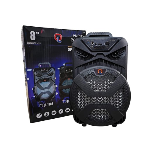 [111076] PARLANTE PORTATIL BLUETOOTH 8" QL1808