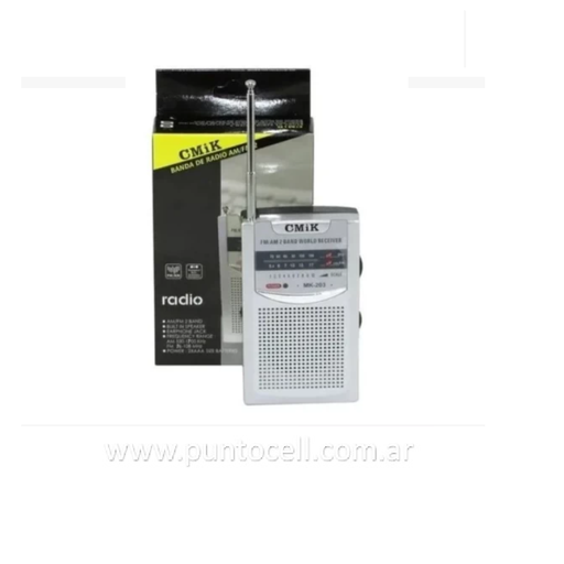 [111117] RADIO AM/FM DE BOLSILLO A PILAS CMIK MK-203