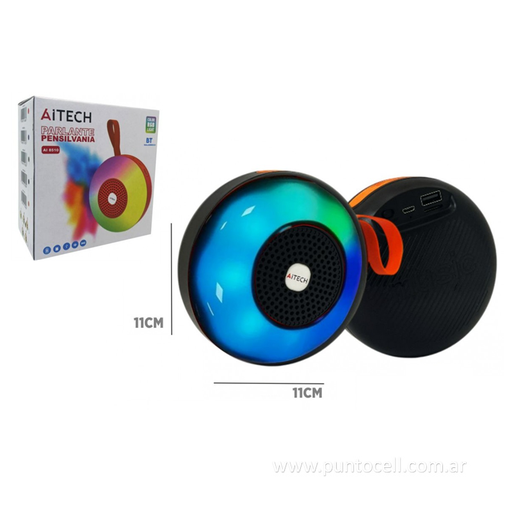[111622] PARLANTE PORTATIL BLUETOOTH AITECH PENSILVANIA - 5W (AI 8510)