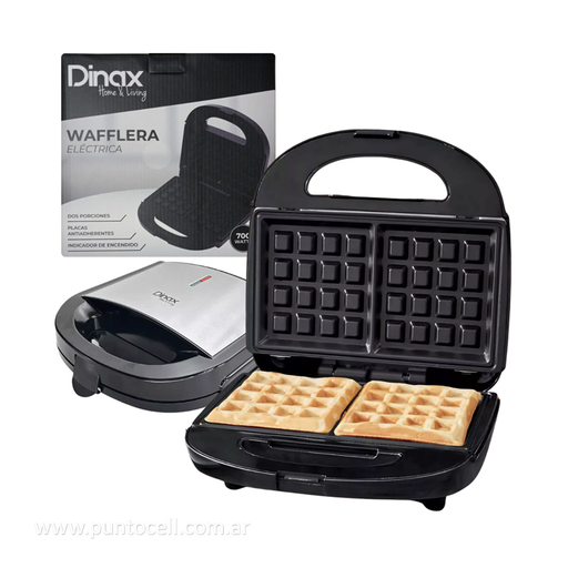 [111931] WAFFLERA ELECTRICA DINAX • 700W CUADRADO (SANSM700SB02)