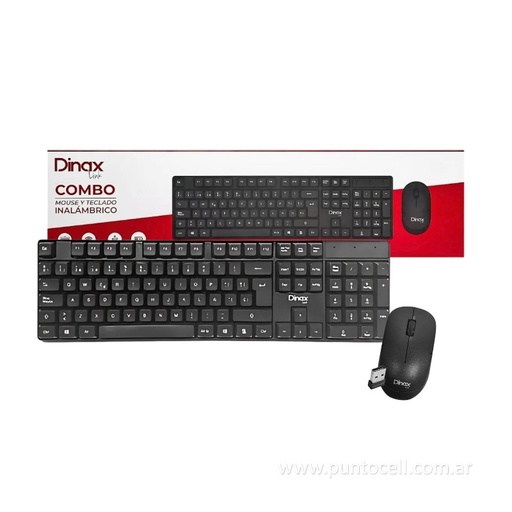 [111938] KIT INALAMBRICO TECLADO + MOUSE DINAX (DXCOMTC32)