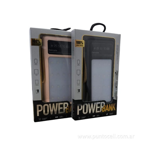 [112041] CARGADOR PORTATIL 10000 mAh C/LINTERNA (PD012)