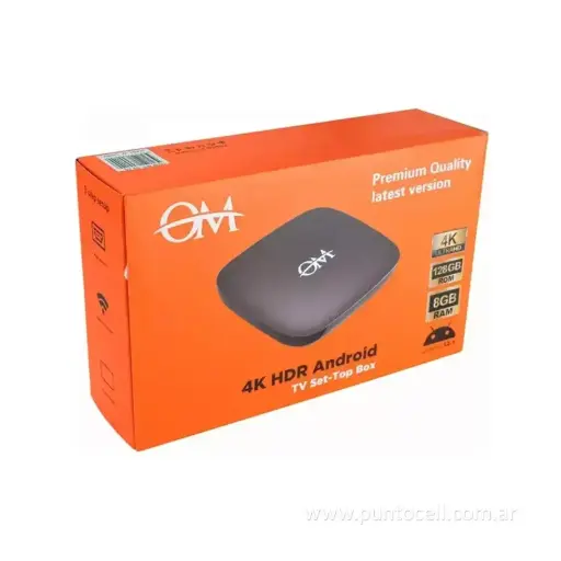 [112289] TV BOX OM 4K HDR 8GB/128GB • ANDROID 12.1
