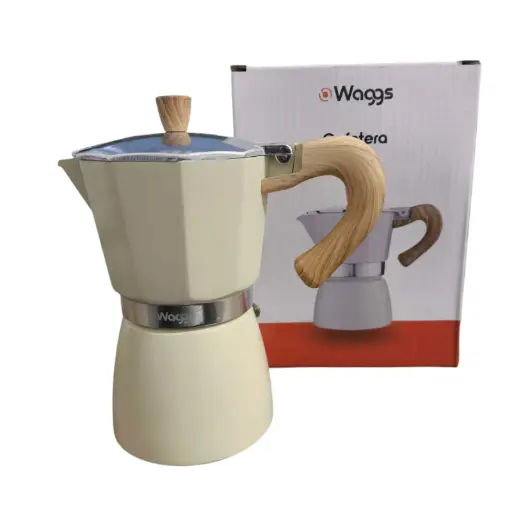 [112399] CAFETERA MOKA ITALIANA WAGGS CAFE01