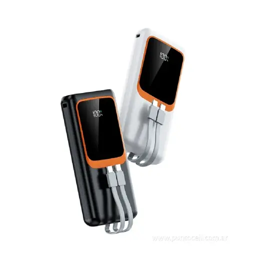 [112536] CARGADOR PORTATIL USB + TIPO C + LIGHTNING 10000 mAh (CAR281)