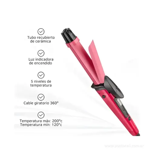 [112624] COSMETICA PERSONAL RIZADOR DINAX 2 EN 1 (PLHCR2215)