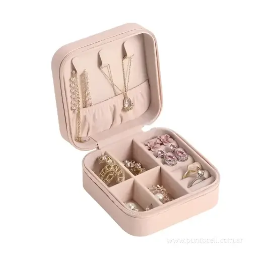 [112625] MINI JOYERO PORTATIL DE CUERO SINTETICO DINAX (BOXBIJ15)
