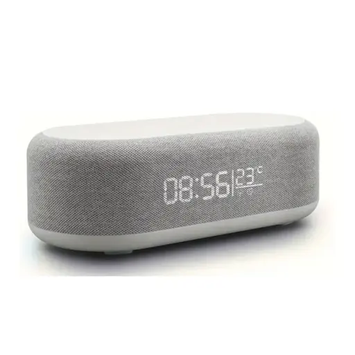 [112657] PARLANTE PORTATIL BLUETOOTH 6en1 C/ CARGA QI + RELOJ (YZ-6B)